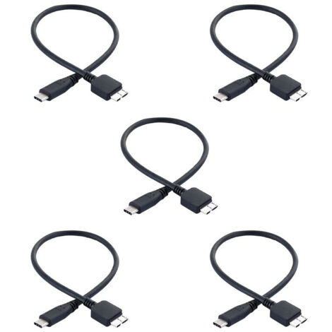 5X câble disque dur USB 3.1 Type-C mâle vers USB 3.0 Micro-B mâle pour et te