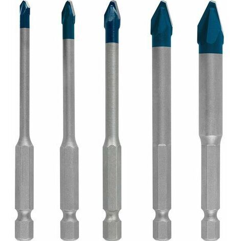 5x Coffret de forêt (pour Tuiles, Carrelage, Ø 4-10 mm, Accessoire Perceuse à percussion),