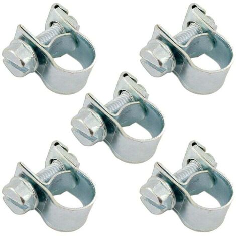 5x collier pour durite essence 6 à 8 mm en acier universel motoculture réparation