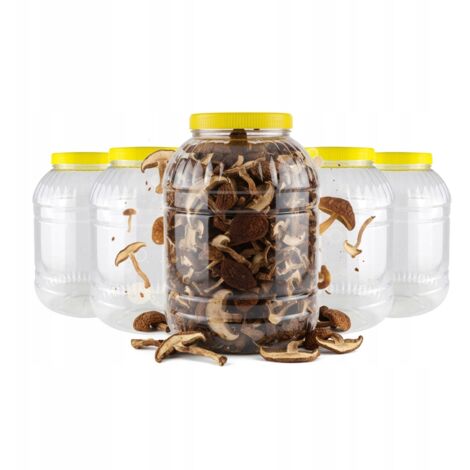 5x Contenedor JAR 8l pl谩stico MULTIFUNCIONAL Para Tinturas Alimentarias