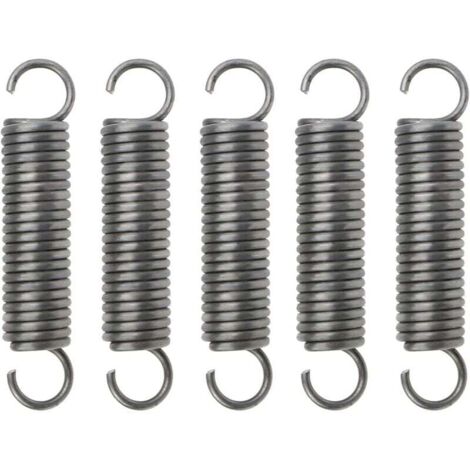 5x Extension Ressort Comprimé Double Crochet Diamètre du Ressort 3mm OD16mm Longueur 90mm pour Les Projets de Réparation Portes Moustiquaires Meubles
