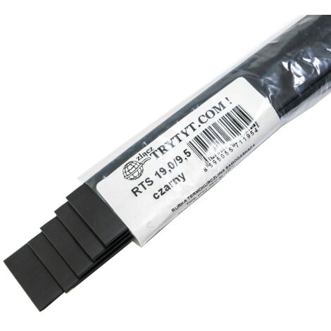 5x gaines thermorétractables RTS 19/9,5, noires