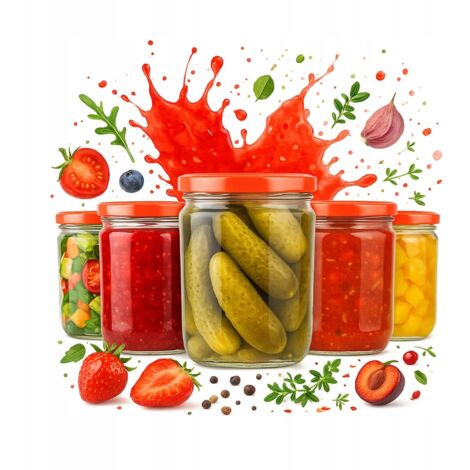 5x GLAS MITTAGESSEN 440ML KONSERVIERUNG FLEISCHPASTETE