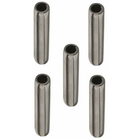 5x goupille élastique spiralée ressort 5x40 universel DIN 7343 / ISO8750 chanfreinée rond circulaire