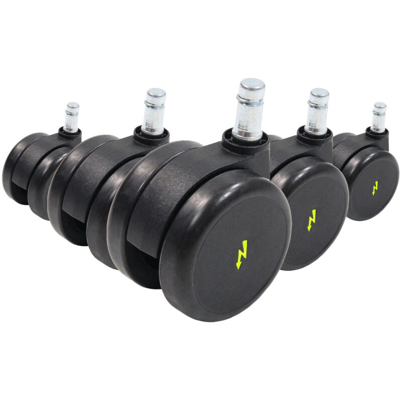 5x Hartbodenrollen Rolo Esd 11mm / 65mm (5er Pack) Elektrisch Leitfähig Hjh Office