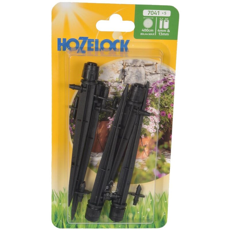 5x Hozelock 7041 360 Spectrum Adjustable Spray Spike Sprinkler Micro Irrigation