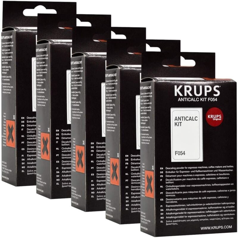 Krups - 5x Kit de détartrage d'origine F054