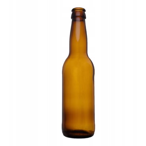 5x Langhals-Bierflasche aus Glas, 330 ml