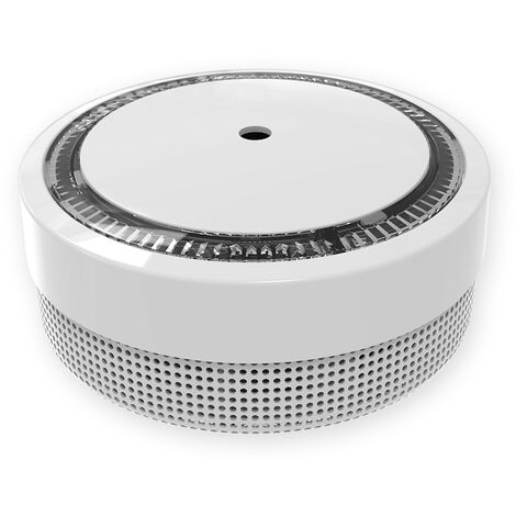 5x Nemaxx Detector de humo M1-Mini sensibilidad ftoeléctrica - con batería de litio tipo DC3V - conforme la norma DIN EN14604 & Vds - blanco + NX1 Pad de fijación