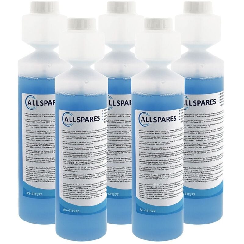 5x Nettoyant liquide circuit lait (250ml) AS-411577 pour machines à café par Allspares