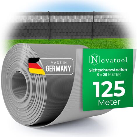 5x Novatool Zaunelement  Sichtschutzstreifen-Rollen