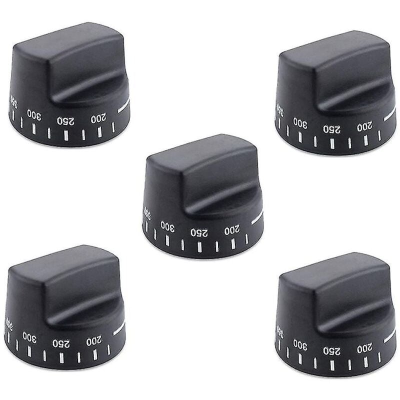 5x Pb010099 Bouton de thermostat de four Pièce de rechange et compatible avec les modèles Ap5315393, 810983 Noir