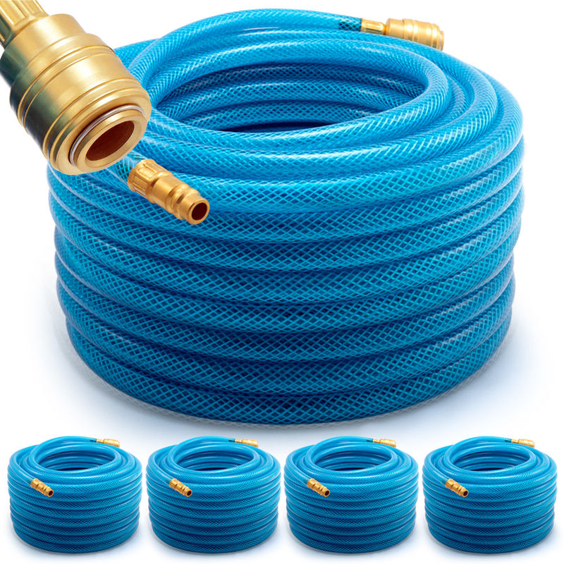 5x Pneumatic Air Hose 20m pvc 15 Bar High Pressure Tube Pipe Tubing Reinforced