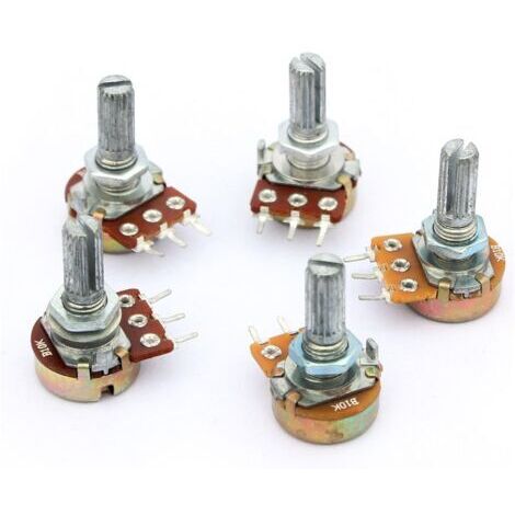 5X potentiometre B10K 10K ohm Simple lineaire Conique Rotatif