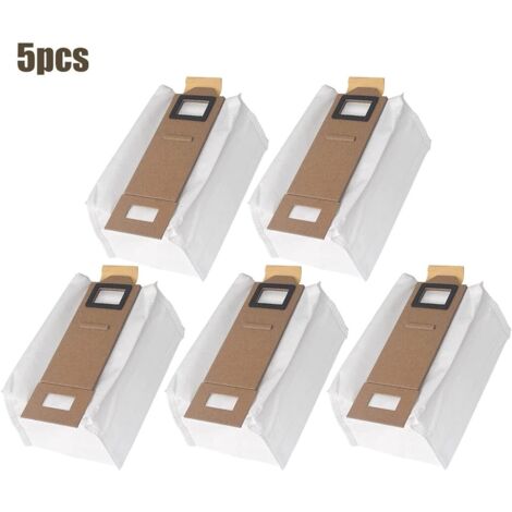 5X Roborock Dammsugarpåsar sac à poussière jetable S7 S7+ T7S T7S+ RR0221 blanc-AquaForge