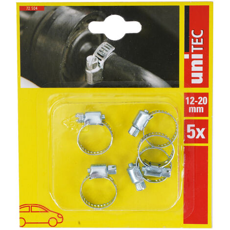 5x Schlauchschellen 12-20mm
