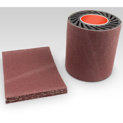 5x Schleifband Schleifpapier 120, 100x284mm zu Satiniermaschine Expansionswalzen