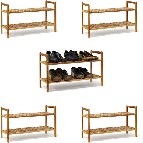 Impilabile Scarpiera A 3/4/5 Ripiani Scaffale Portascarpe Stretta In Bambù  Per 12-25 Paia Di Scarpe Salvaspazio Slim Per Soggiorno Ingresso Corridoio  E Guardaroba ( Color : Wood , Size : 50x25x51cm ) : : Casa e cucina