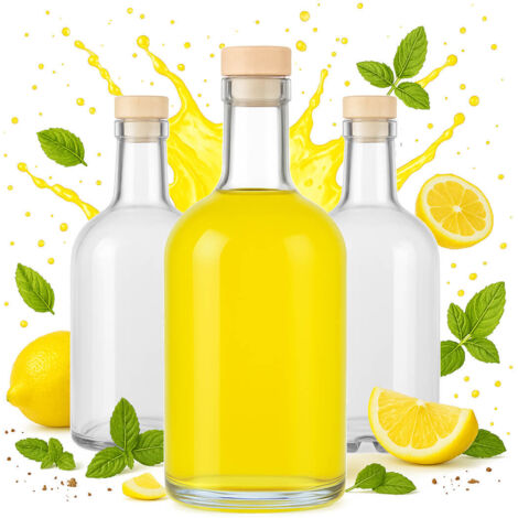 5x TADEK Flasche 500ml für Liköre Monsieur Wein 0,5l