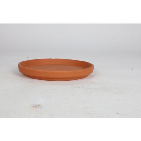 5x Terrakotta Untersetzer 22cm Pflanzentöpfe Teller Blumentopf Gefäß Kübel Braun