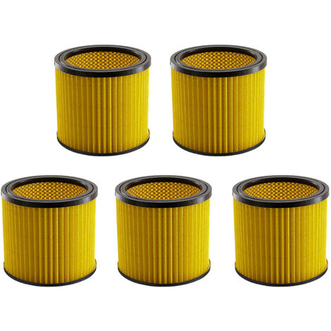 5x Trade-Shop Rund-Filter / Lamellenfilter kompatibel mit Thomas Vario 1231 E, 1235, 1243, 1250 S, 1320, 1330, 1445 S, 1518, 1520 C, 1520 plus, 1620