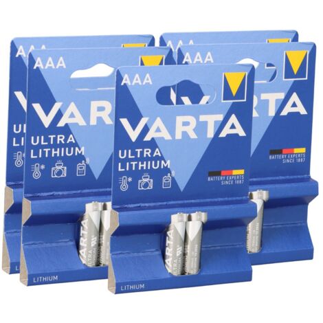 5x Varta Professional Lithium Micro Batterie 2er Blister AAA