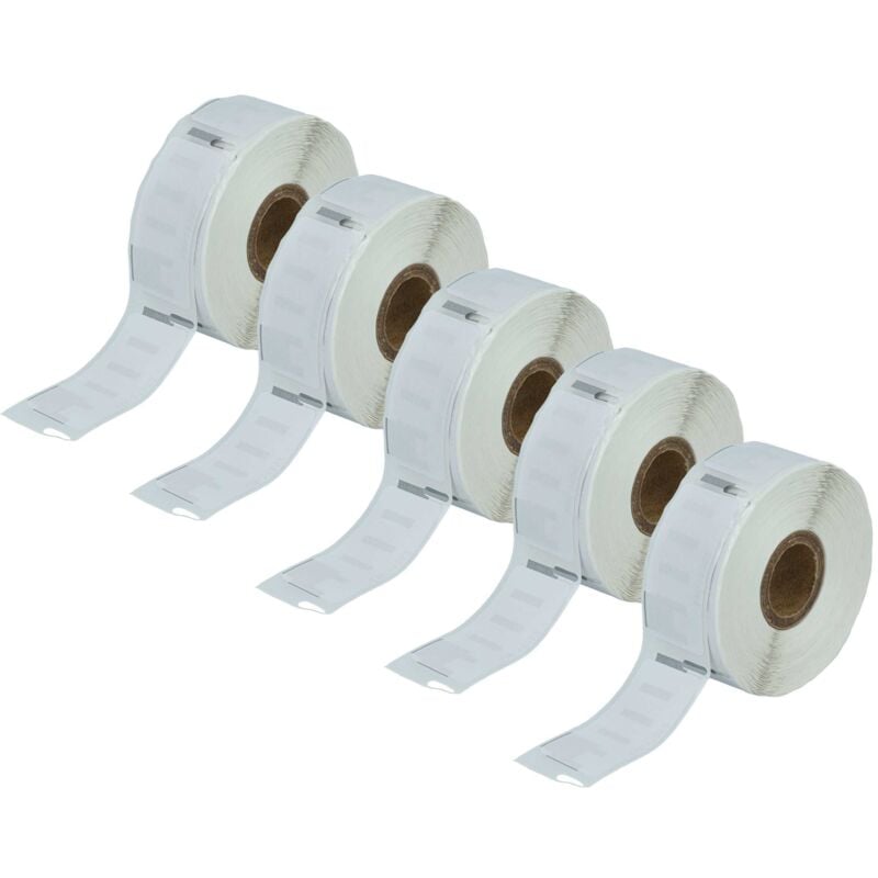 5x Etiketten-Rolle 25mm x 54mm (500 Etiketten) kompatibel mit Dymo LabelWriter 330 Turbo, 400 Duo, 310, 320, 330 Etiketten-Drucker - Vhbw
