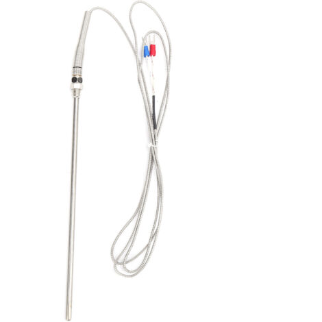 5x200 mm Thermoelement-Temperatursensor Typ K, Edelstahlsonde, M8-Gewinde