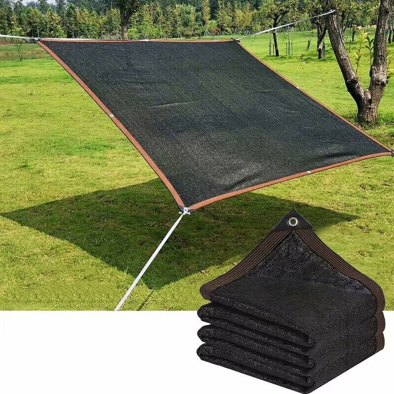 5x5 m Toile Ombrage HDPE Respirant Protection Rayons 90-95% UV pour Jardin Terrasse Filet Protection Solaire Filet