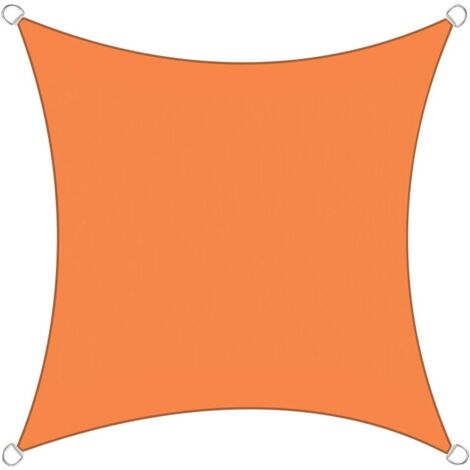 5x5m Sun Sail Shade Square Awning Canopy Garden Sun Cover Patio Sunscreen - Orange
