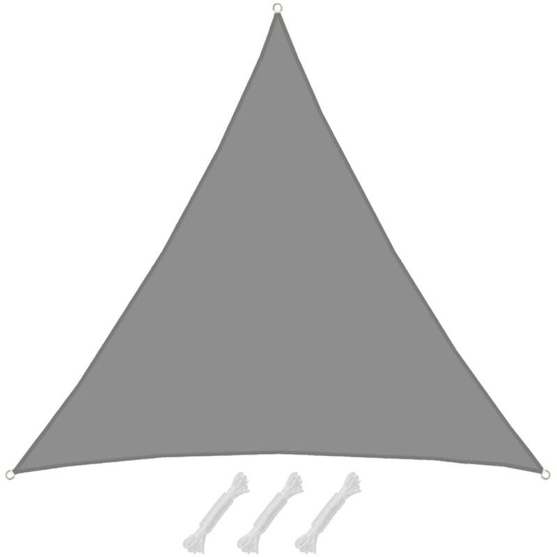 5x5x5 Voile d'Ombrage Etanche Toile Ombrage Triangulaire Voile Triangle Ombrage