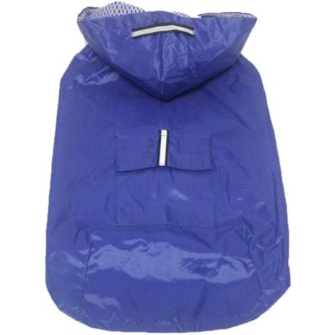 5XL Manteau Imperméable de pluie réfléchissant avec trou de laisse pour grands chiens