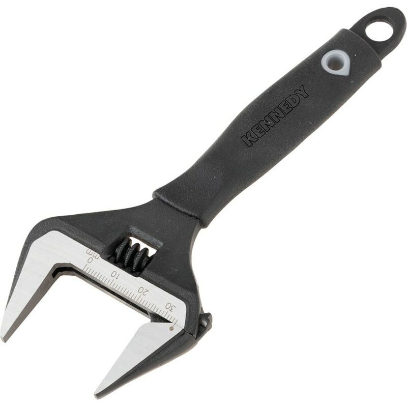 Kennedy Wide Jaw Adjustable Spanner, Steel, 6IN./150MM Length, 34MM Jaw Capacity