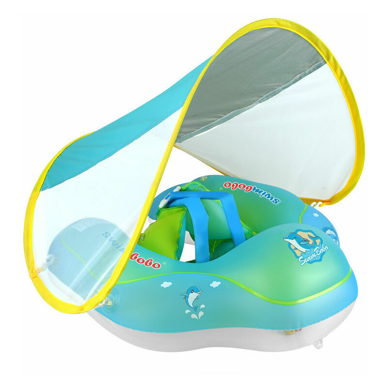 6-36 Mois - L-Bouée Bébé gonflable avec parasol Anneau de Natation pour bébé Bébé Siège De Piscine pour Bébé Enfants