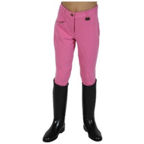 6/7 anni, Rosa: Pantaloni da equitazione per bambino estivi modello Tecnolight