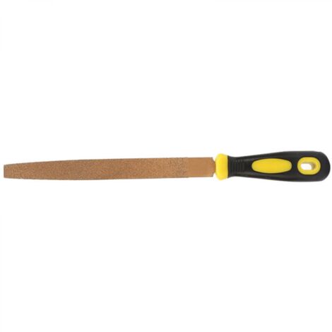 6'' à 12'' Limes diamantées à braser Râpe plate pour métal dur aiguiser affûter sculpter outils à main(8)