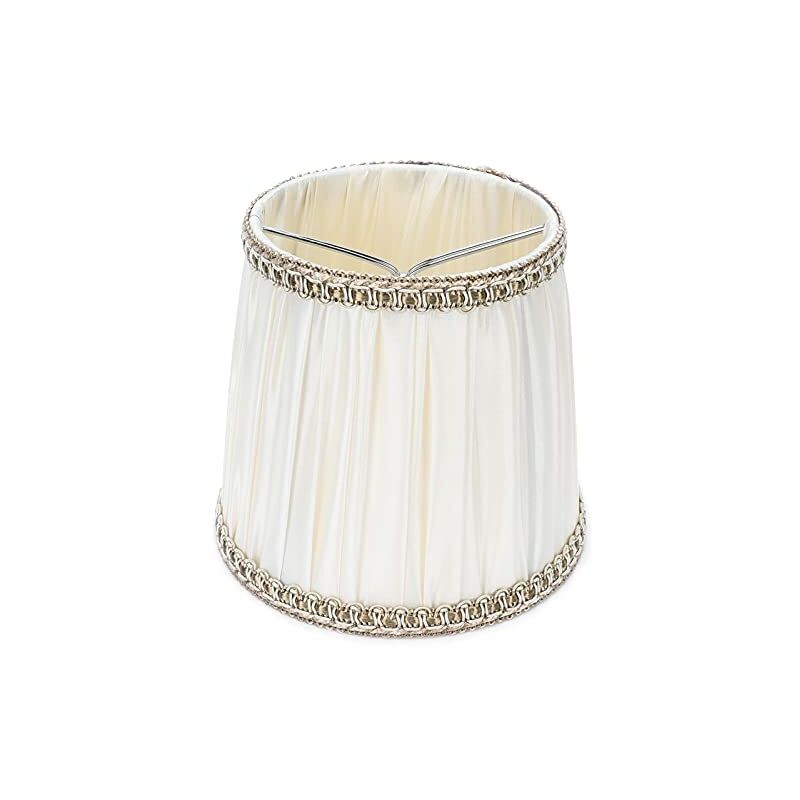 SJLERST 6Pcs Abat-jour en Tissu Moderne Lustre Lampe de Table Couverture pour Vis E14 Accessoire de Maison