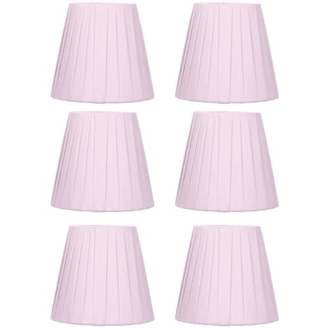 6 abat-jours en tissu pour lustre, abat-jours à clipser pour lampe murale, décoration moderne et simple pour la maison