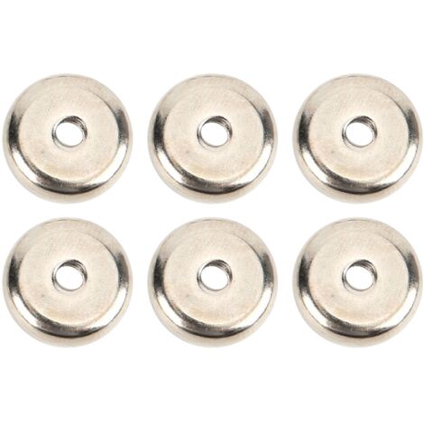 6 Aimants Forts Néodymium avec Alésage - Lot de 6 Pièces pour Fixation Magnétique Puissante