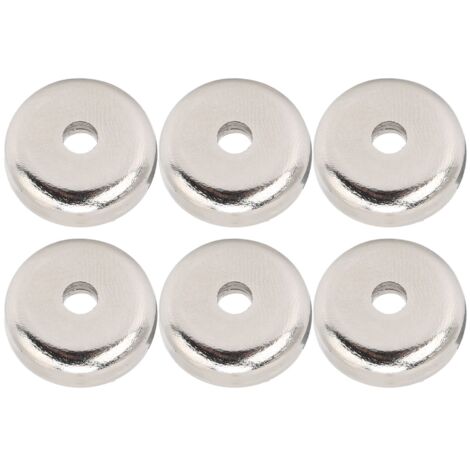 6 aimants ronds avec base de montage 20mm - Accessoires pour fixation magnétique