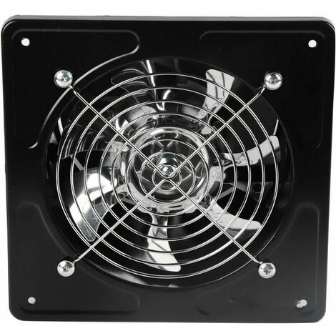 6 Air Extractor Fan Bore Hole Diameter 150Mm Air Extractor 40W Wall Mounted Exhaust Fan For Kitchen Bathroom(Black)