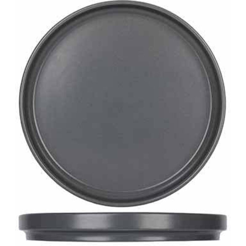 6 x assiettes plates ALTO 19.5cm - Anthracite - Grès - Cosy&Trendy