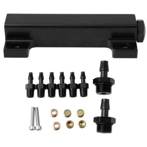 6 Anschluss Vakuum Block Ansaugkrümmer Kit Kraftstoff Wastegate Turbo