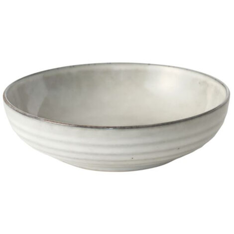 6 Assiette à Salade & Pâtes 18 Cm Gris Clair - Flow - Medard De Noblat