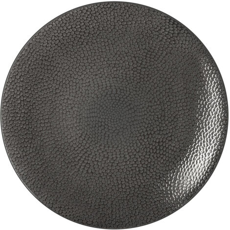 6 Assiette Plate 27 Cm Grise - Stone - Medard De Noblat