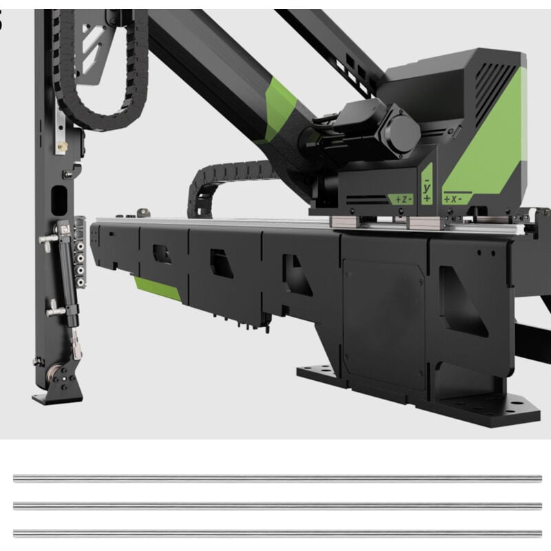 6 axes optiques linéaires de 8 mm, tiges polies, rails de guidage cylindriques, roulements en acier (500 mm)