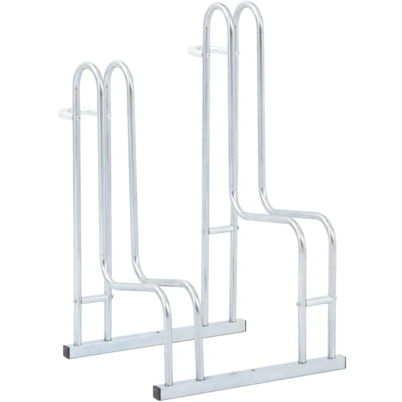 Vidaxl - Bicycle Stand for 2 Bikes Floor Freestanding Galvanised Steel