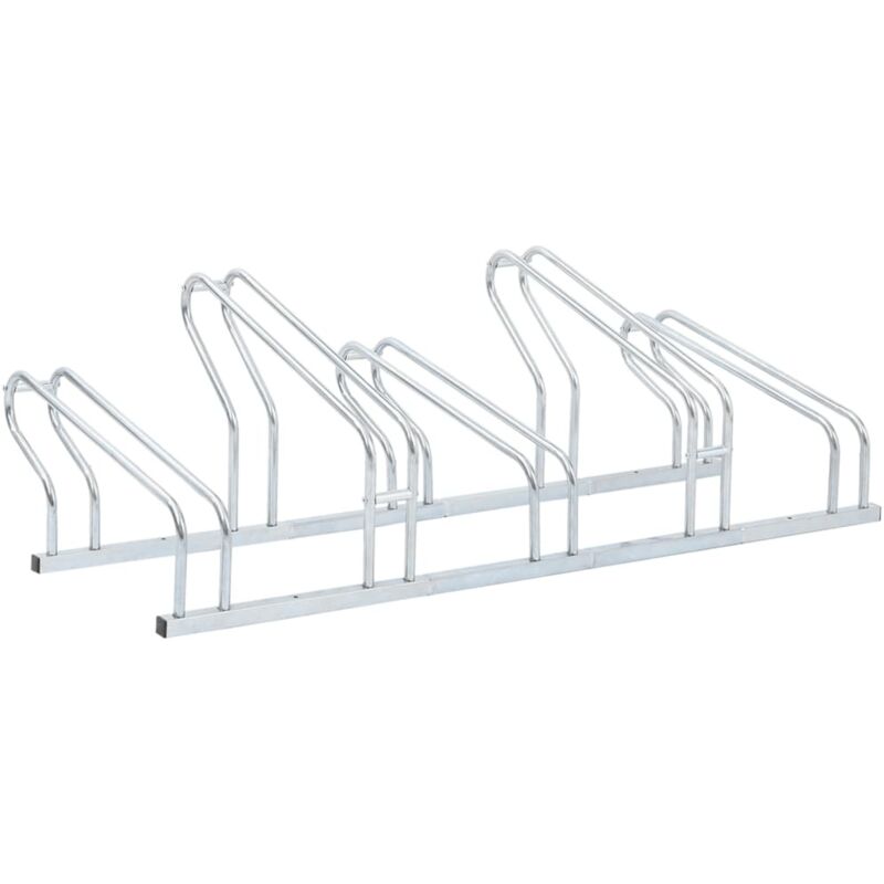 Bicycle Stand for 5 Bikes Floor Freestanding Galvanised Steel vidaXL