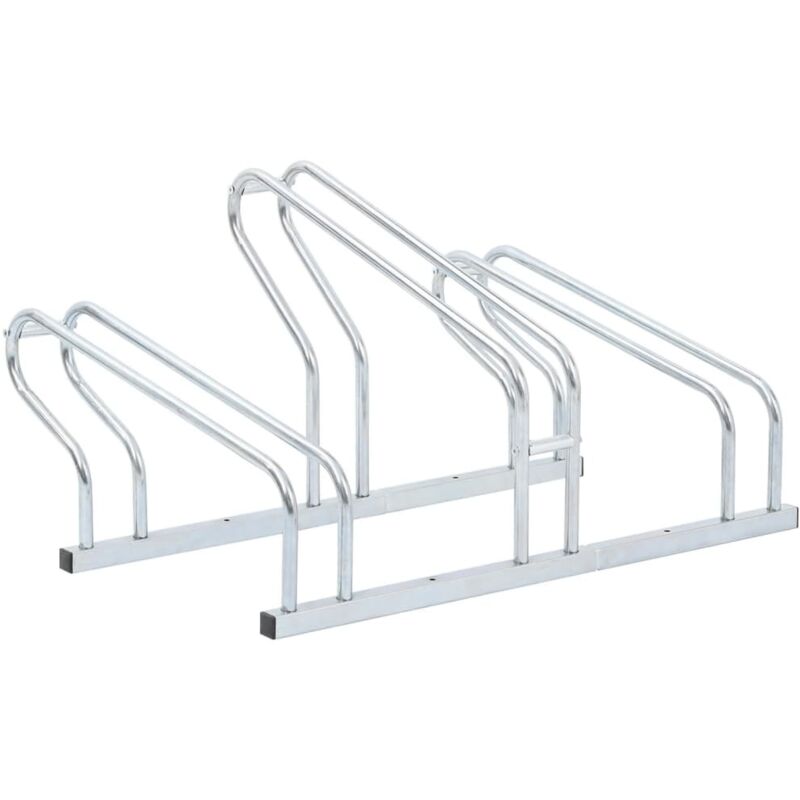 Vidaxl - Bicycle Stand for 3 Bikes Floor Freestanding Galvanised Steel