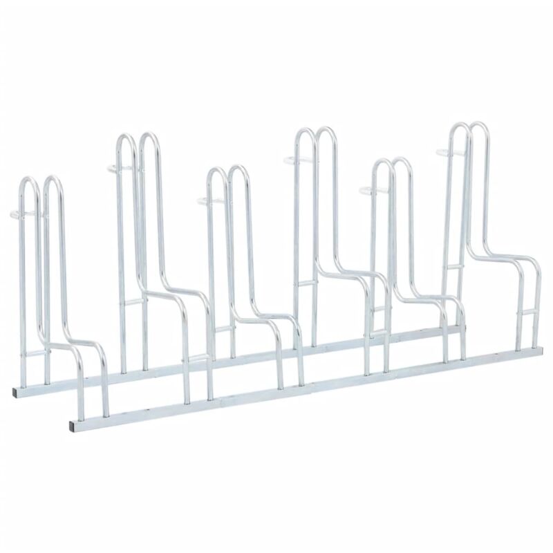 Vidaxl - Bicycle Stand for 6 Bikes Floor Freestanding Galvanised Steel